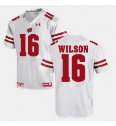 Men Wisconsin Badgers Russell Wilson Alumni Football Game White Jersey