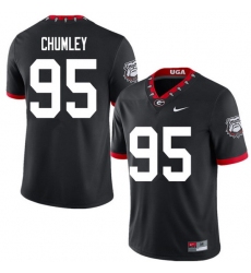 2020 Men #95 Noah Chumley Georgia Bulldogs Mascot 100th Anniversary College Football Jerseys Sale-Bl