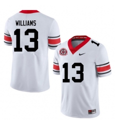 Men #13 Mykel Williams Georgia Bulldogs College Football Jerseys Sale-40th Anniversary