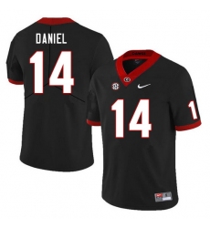 Men #14 David Daniel Georgia Bulldogs College Football Jerseys Sale-Black