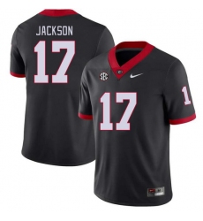 Men #17 Dan Jackson Georgia Bulldogs College Football Jerseys Stitched-Black