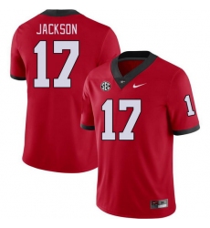 Men #17 Dan Jackson Georgia Bulldogs College Football Jerseys Stitched-Red