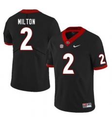 Men #2 Kendall Milton Georgia Bulldogs College Football Jerseys Sale-Black