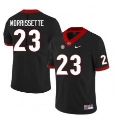 Men #23 De'Nylon Morrissette Georgia Bulldogs College Football Jerseys Sale-Black Anniversary