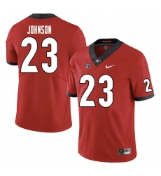 Men #23 Jaylen Johnson Georgia Bulldogs College Football Jerseys Sale-Red