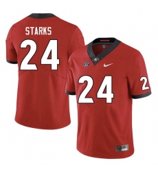 Men #24 Malaki Starks Georgia Bulldogs College Football Jerseys Sale-Red Anniversary