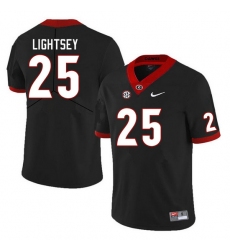 Men #25 E.J. Lightsey Georgia Bulldogs College Football Jerseys Sale-Black