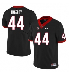 Men #44 Michael Hagerty Georgia Bulldogs College Football Jerseys Sale-Black