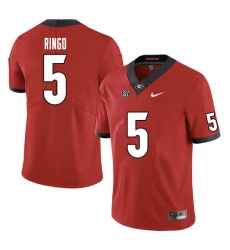 Men #5 Kelee Ringo Georgia Bulldogs College Football Jerseys Sale-Red