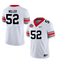 Men #52 Christen Miller Georgia Bulldogs College Football Jerseys Sale-40th Anniversary