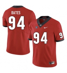 Men #94 Henry Bates Georgia Bulldogs College Football Jerseys Sale-Red