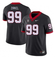 Men #99 Jared Zirkel Georgia Bulldogs College Football Jerseys Stitched-Black