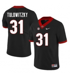 Men Georgia Bulldogs #31 Reid Tulowitzky College Football Jerseys Sale-Black