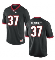 Men Georgia Bulldogs #37 Jordon McKinney College Football Jerseys-Black