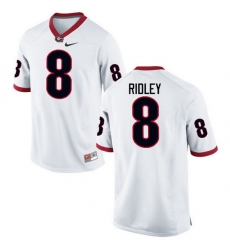 Men Georgia Bulldogs #8 Riley Ridley College Football Jerseys-White