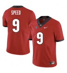 Men Georgia Bulldogs #9 Ameer Speed College Football Jerseys Sale-Red