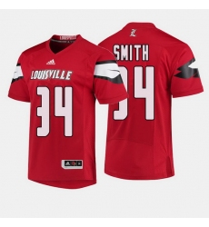 Louisville Cardinals Jeremy Smith College Football Red Jersey