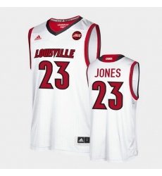 Men Louisville Cardinals Jazmine Jones Replica White 2020 Draft Jersey