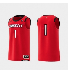 Men Louisville Cardinals Red Basketball Swingman Adidas Replica Jersey