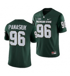 Michigan State Spartans Jacub Panasiuk Green College Football Game Jersey