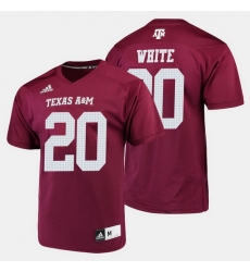 Men Texas A M Aggies James White College Football Maroon Jersey