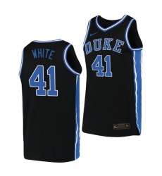 Duke Blue Devils Jack White Black Replica Men'S Jersey