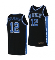 Duke Blue Devils Javin Delaurier Black Replica Men'S Jersey