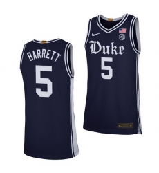 Duke Blue Devils Rj Barrett Navy Alternate Men'S Jersey