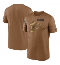 Men Atlanta Falcons 2023 Brown Salute To Service Legend Performance T Shirt
