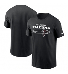 Men Atlanta Falcons Black Division Essential T Shirt