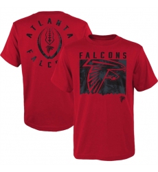 Men Atlanta Falcons Red Preschool Liquid Camo Logo T Shirt