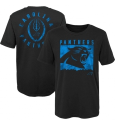 Men Carolina Panthers Black Preschool Liquid Camo Logo T Shirt