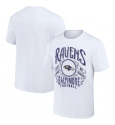 Men Baltimore Ravens White X Darius Rucker Collection Vintage Football T Shirt