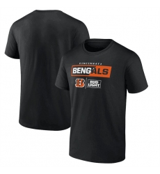 Men Cincinnati Bengals Black X Bud Light T Shirt