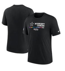 Men Dallas Cowboys 2022 Black Crucial Catch Performance T Shirt