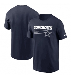 Men Dallas Cowboys Navy Division Essential T Shirt
