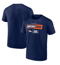 Men Denver Broncos Navy X Bud Light T Shirt