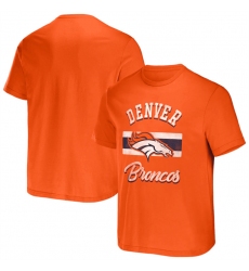 Men Denver Broncos Orange X Darius Rucker Collection Stripe T Shirt