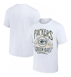 Men Green Bay Packers White X Darius Rucker Collection Vintage Football T Shirt