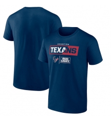 Men Houston Texans Navy X Bud Light T Shirt