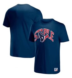 Men Houston Texans X Staple Navy Logo Lockup T Shirt