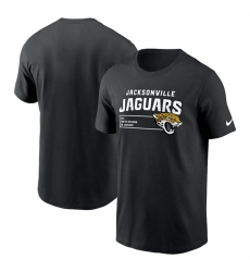 Men Jacksonville Jaguars Black Division Essential T Shirt
