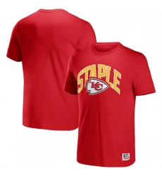 Men Kansas City Chiefs X Staple Red Logo Lockup T Shirt