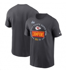 Men's Kansas City Chiefs Super Bowl LVII Champions Locker Room Trophy T-Shirt