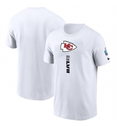 Men's Kansas City Chiefs White Super Bowl LVII Opening Night T-Shirt