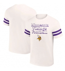 Men Minnesota Vikings Cream X Darius Rucker Collection Vintage T Shirt