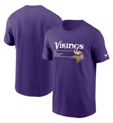 Men Minnesota Vikings Purple Division Essential T Shirt
