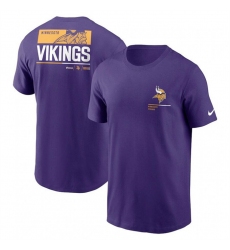 Men Minnesota Vikings Purple Team Incline T Shirt