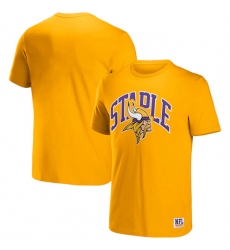 Men Minnesota Vikings X Staple Gold Logo Lockup T Shirt
