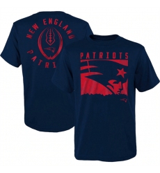 Men New England Patriots Navy Preschool Liquid Camo Logo T Shirt